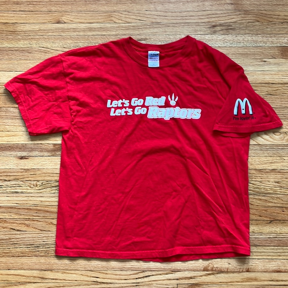 Vintage Toronto Raptors T-Shirt / XL / McDonalds / Lets Go Raptors / NBA
